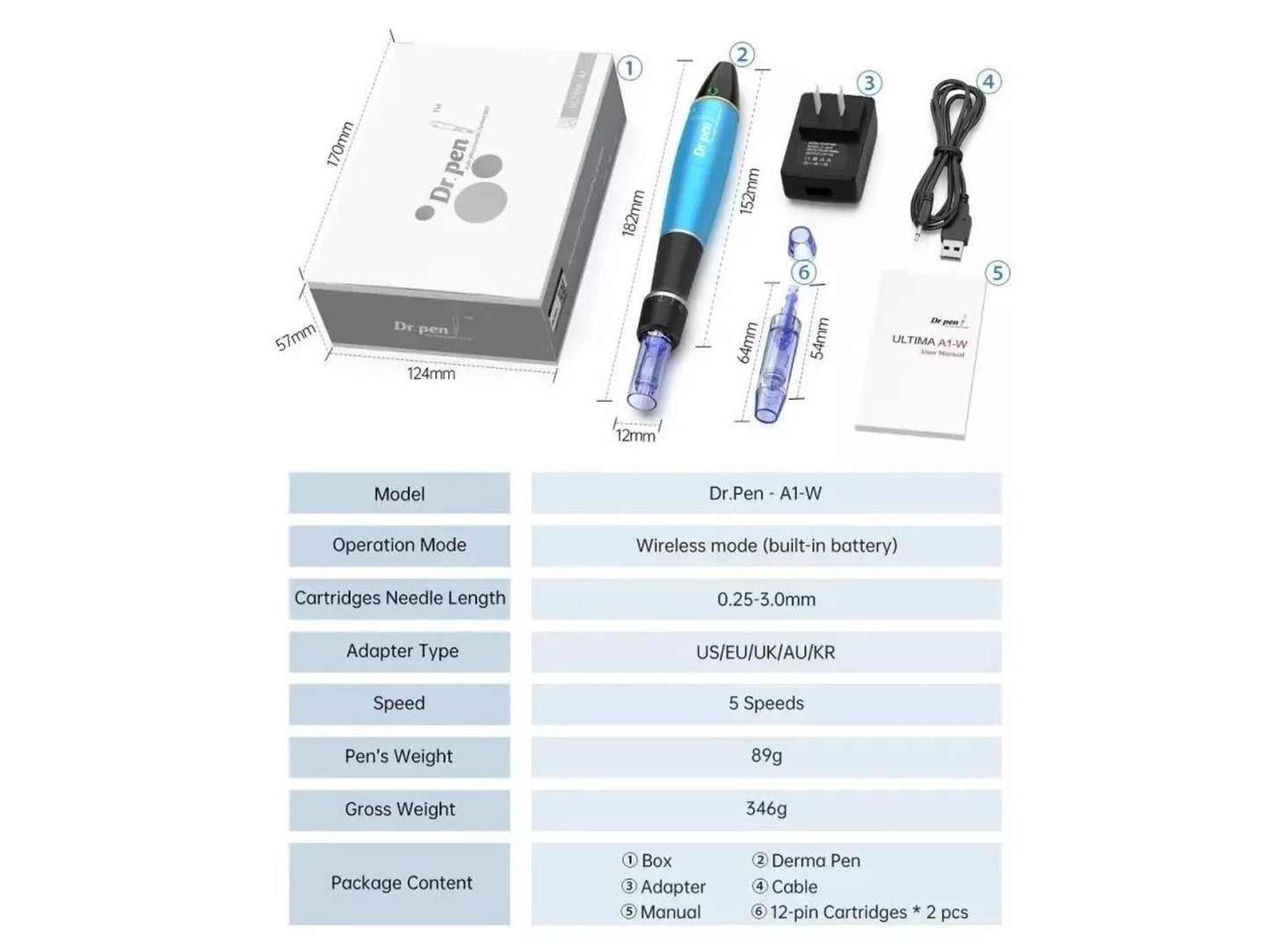 Dr. Pen A1 + 22 cartuchos