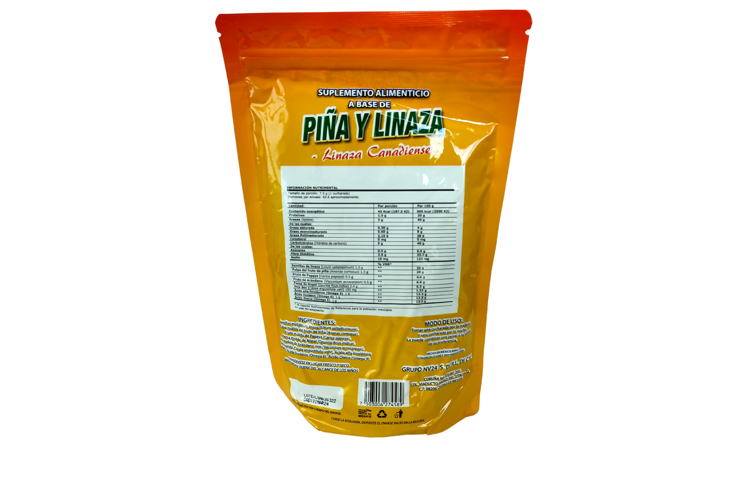 Piña y Linaza molida – SONUT
