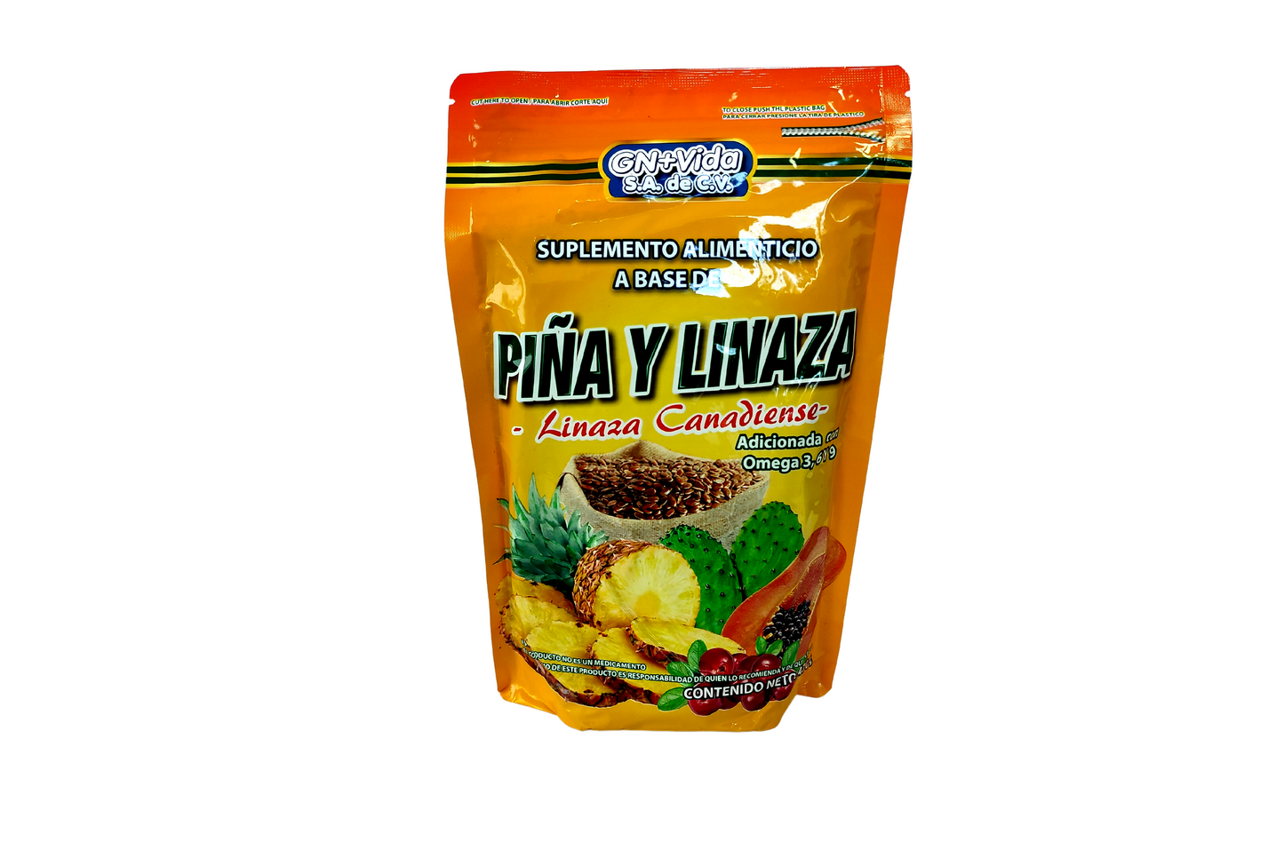 Piña y Linaza molida